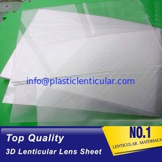 China Hoja de impresión lenticular plástica 50 de la LPI del grueso lenticular LENTICULAR PLÁSTICO de la lente 0.58m m para la impresión en offset proveedor