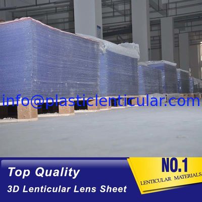 China La hoja lenticular LENTICULAR PLÁSTICA del formato grande las hojas plásticas de la lente lenticular de 30 LPI para la animación del tirón 3d morph el enfoque proveedor