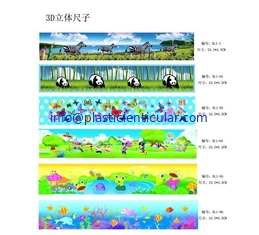 China Regla publicitaria lenticular plástica de impresión lenticular de encargo LENTICULAR PLÁSTICA 3D de los pp el 15cm los 20cm de la regla para promocional proveedor