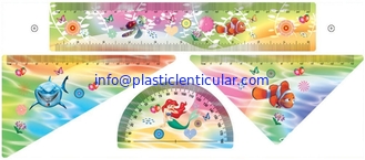 China Regla plástica promocional barata de impresión lenticular LENTICULAR PLÁSTICA del modelo del tirón 3D proveedor
