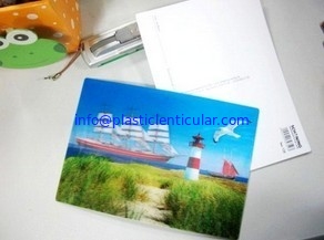 China 3d postales lenticulares de encargo LENTICULARES PLÁSTICAS del tirón de la impresión de la postal de las postales 3D proveedor