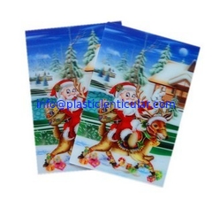 China La postal lenticular LENTICULAR PLÁSTICA de las tarjetas de felicitación de la Navidad 3D 0,45 milímetros ACARICIA la postal del efecto de animación de la postal 3d proveedor