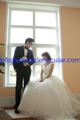 China Impresión lenticular LENTICULAR PLÁSTICA de la foto de la foto 3d de la boda del efecto 3d para la decoración casera proveedor