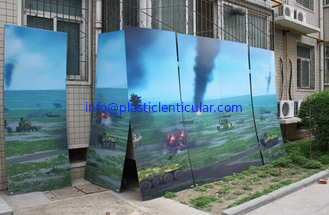 China Impresión publicitaria lenticular de gran tamaño LENTICULAR PLÁSTICA del tirón del cartel 3d del formato grande del cartel 3d proveedor