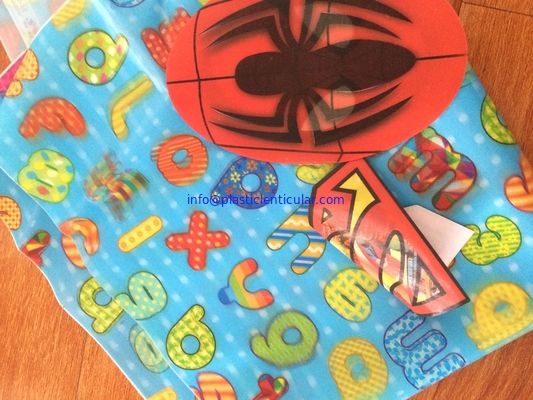 Remiendo lenticular lenticular de encargo de la ropa 3d del remiendo del PVC de PLASTICLENTICULAR TPU para la impresión lenticular suave de la ropa de la camiseta proveedor