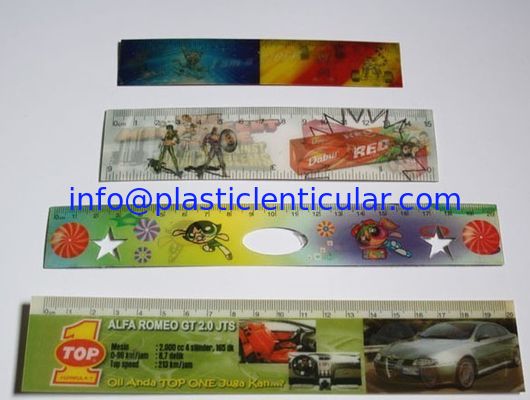 Impresión lenticular plástica suave de la regla de la regla 3D PP de la escala 3d de los PP de la animación LENTICULAR PLÁSTICA proveedor
